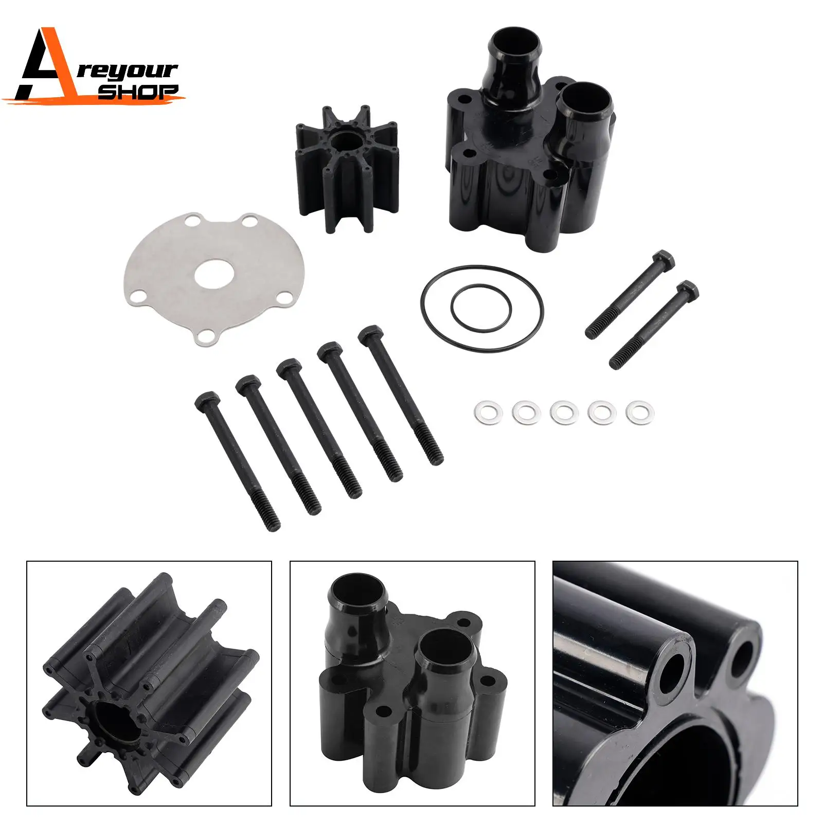 

Water Pump Impeller Kit fit for Mercury 46-807151A14 46-807151A7 Sierra 18-3150