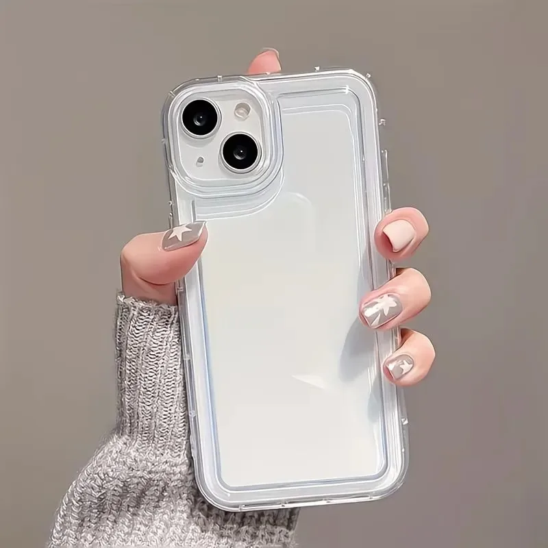 3 Stück Minimalistische Premium Transparente Stoßfeste Handyhülle für iPhone 18 17 Air 16 15 14 13 12 11 Pro Max Plus XS XR X 17E Cover – Detail 9