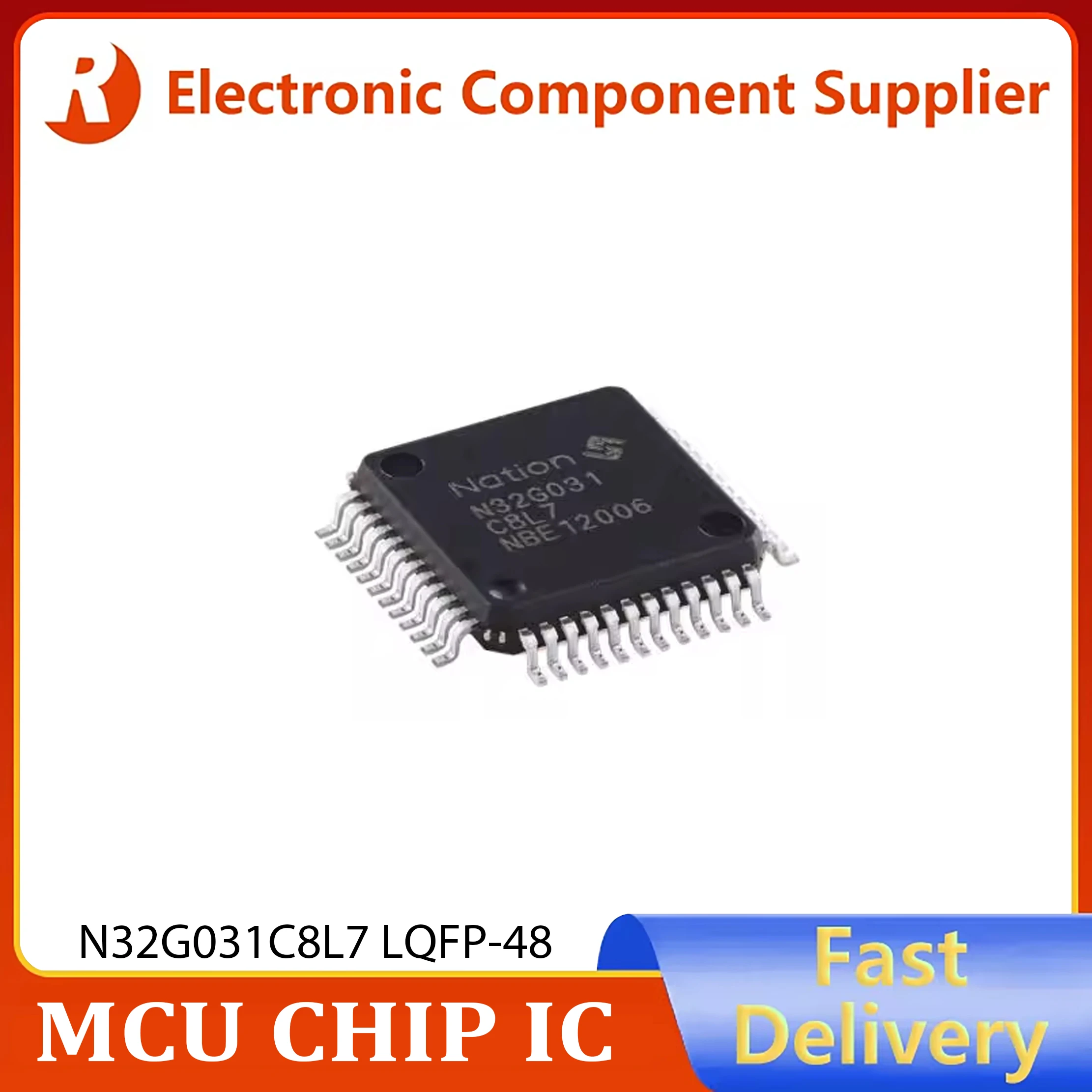 5pcs Genuine Original N32G031C8L7 LQFP-48 ARM Cortex-M0 32-bit Microcontroller Unit (MCU) in stock