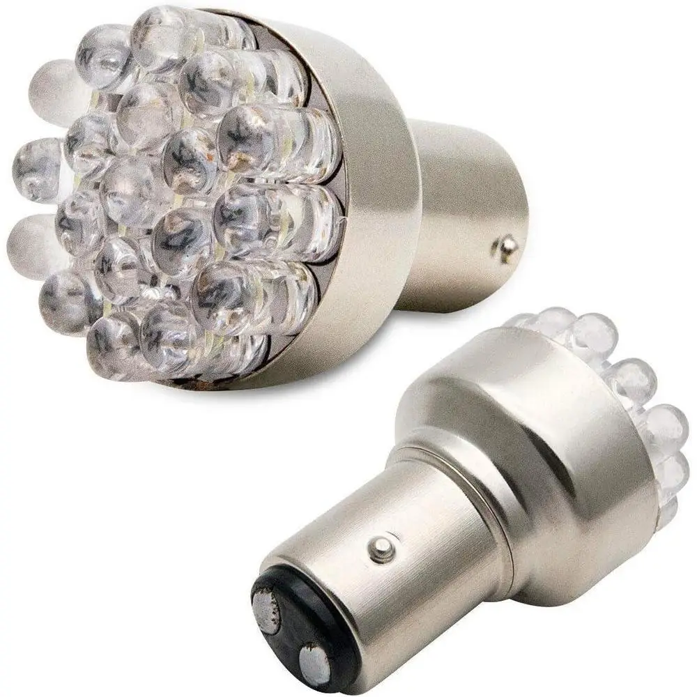 Fits vehicles with 1157 bulb sockets  12V DC 1157 Rear Tail Brake Stop Light Bulbs