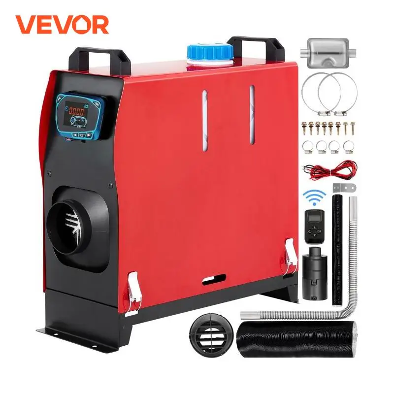 VEVOR 8KW 12V Car Heater Diesel Air Heater All in One with Silencer for Car Bus Trailer RV Various Diesel Vehicle Parking Heater