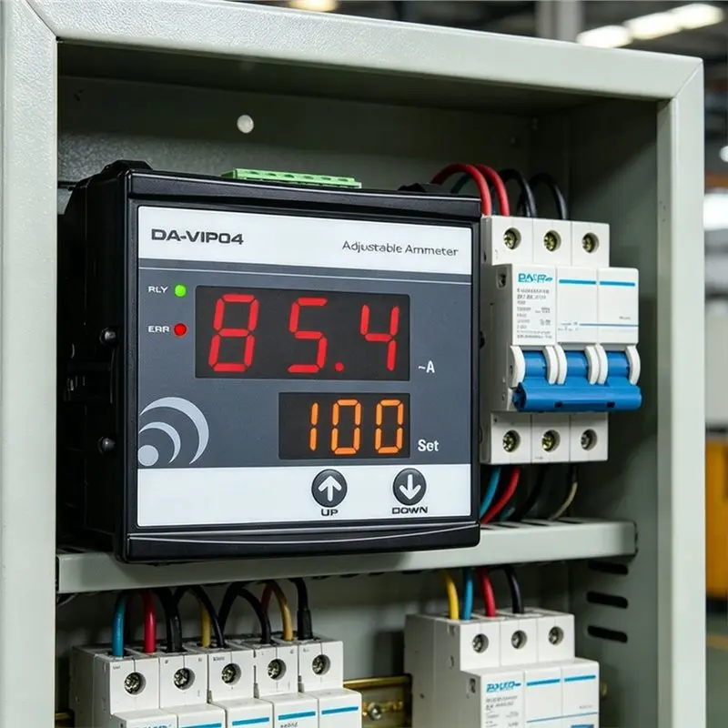 [A93Z!】 Digital Overcurrent Ammeter(0.1 To 999A) Adjustable Range Featuring Da-VIP04 Model