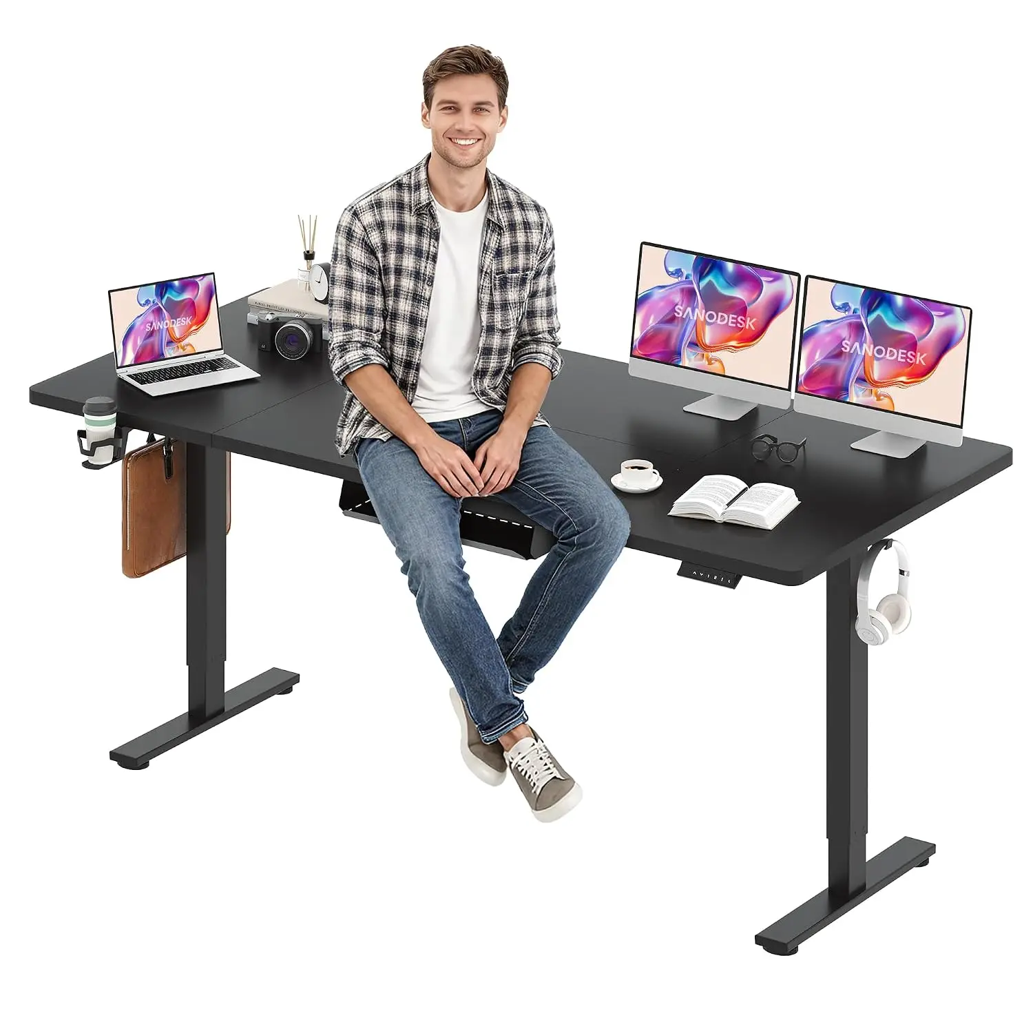 79''x32'' Large Electric Computer Height Adjustable Standing Desk | Ergonomic Electric Stand Up Desk with Memory, Customized