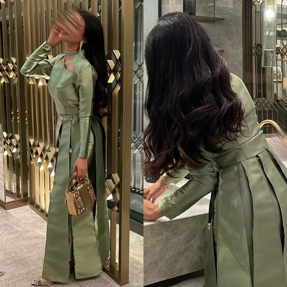 

Customized s Ruched Graduation A-line Jewel Bespoke Occasion Gown Long Dresses