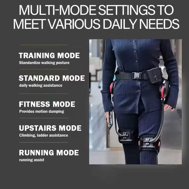 เครื่องช่วยเดินไฟฟ้า AI แบบโครงสร้างภายนอก ช่วยในการเดิน ปีนป่าย ฝึกความแข็งแรงของข้อเข่า สำหรับผู้สูงอายุ