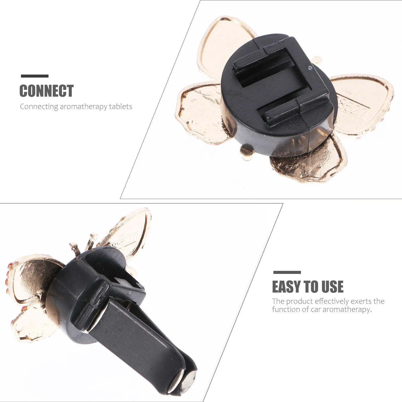 

1 set Vent Clip Rhinestone Air Outlet Clip Aroma Diffuser For Car Interior Decor Air Freshener Clamp Small Car Diffusser