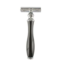 Black Resin Copper Handle Manual Shaving Razor for Men Barber Shop Quality Electric Shaver Man Gifts