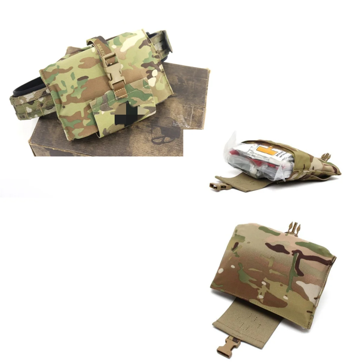 Outdoor Sports Hunting 9022R Kit Pouch IFAK Elastic Medical Bag Tactical Belt Bag