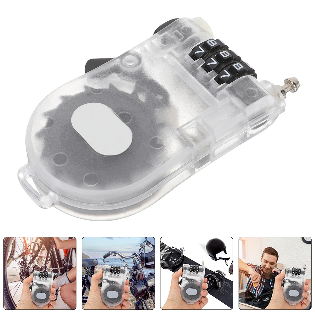 

2Pcs Portable Ski Lock Anti-Theft Retractable Cable Code Lock for Snowboard Scooter Bike Outdoor Gear Security Accessory