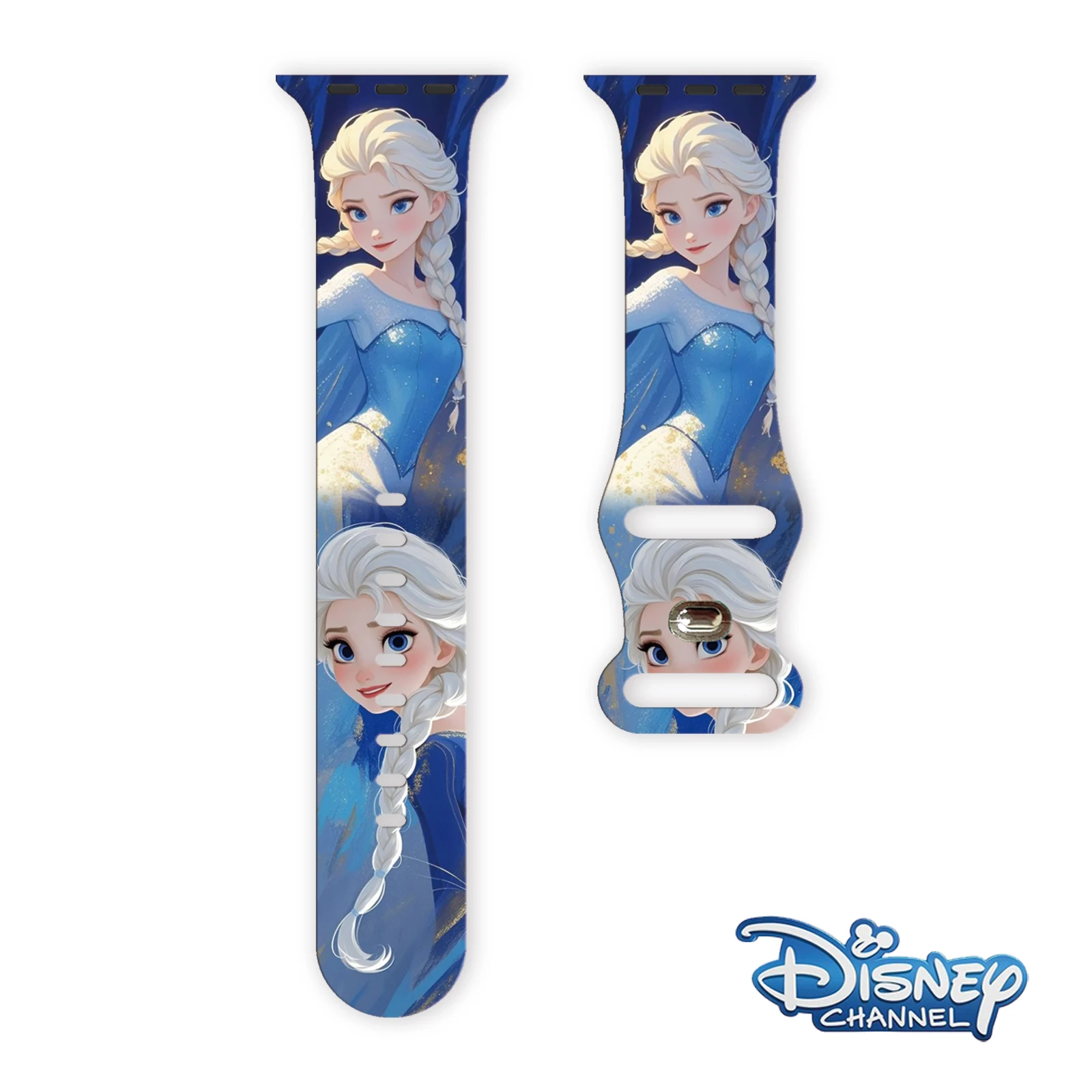 

Ремешок с принтом Disney Frozen Series 3, для Apple Watch 11, 10, 9, силиконовый ремешок, сменный браслет для iWatch 46/44/42/41 мм, ремешок для часов