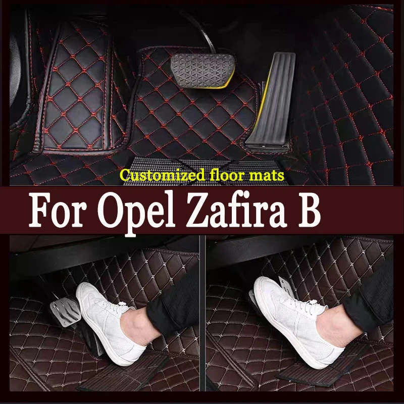 Tapetes de carro para opel zafira b a05 2005 ~ 2014 7 lugares tapete de carro acessórios para auto tapis de sol tapetes de carro acessórios de carro
