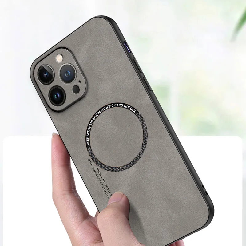 Vintage Magnetic Leather iPhone Case 2