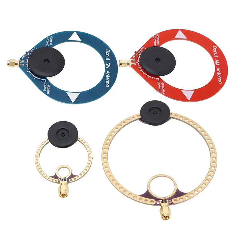 B04B-Mini antenna ad anello ricetrasmettitore design PCB migliorato per la ricezione radio AM MW/SW/UV/UHF/VHF/FM ottimale