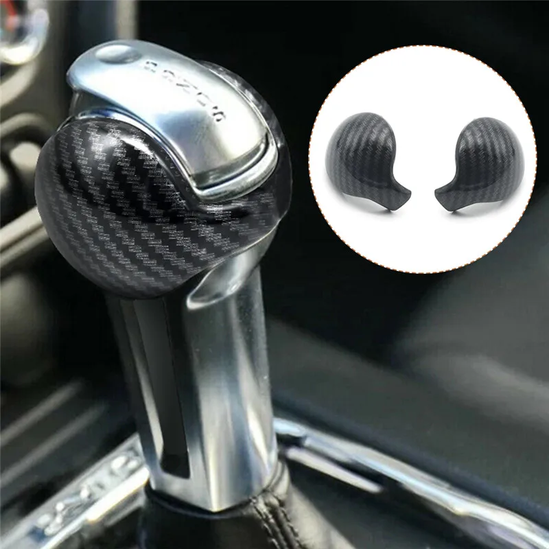 

Car Interior Round Gear Shift Head Knob Cover ABS Carbon Fiber Texture For Ford Mustang 2015 2016 2017 2018 2019 Auto Accessorie