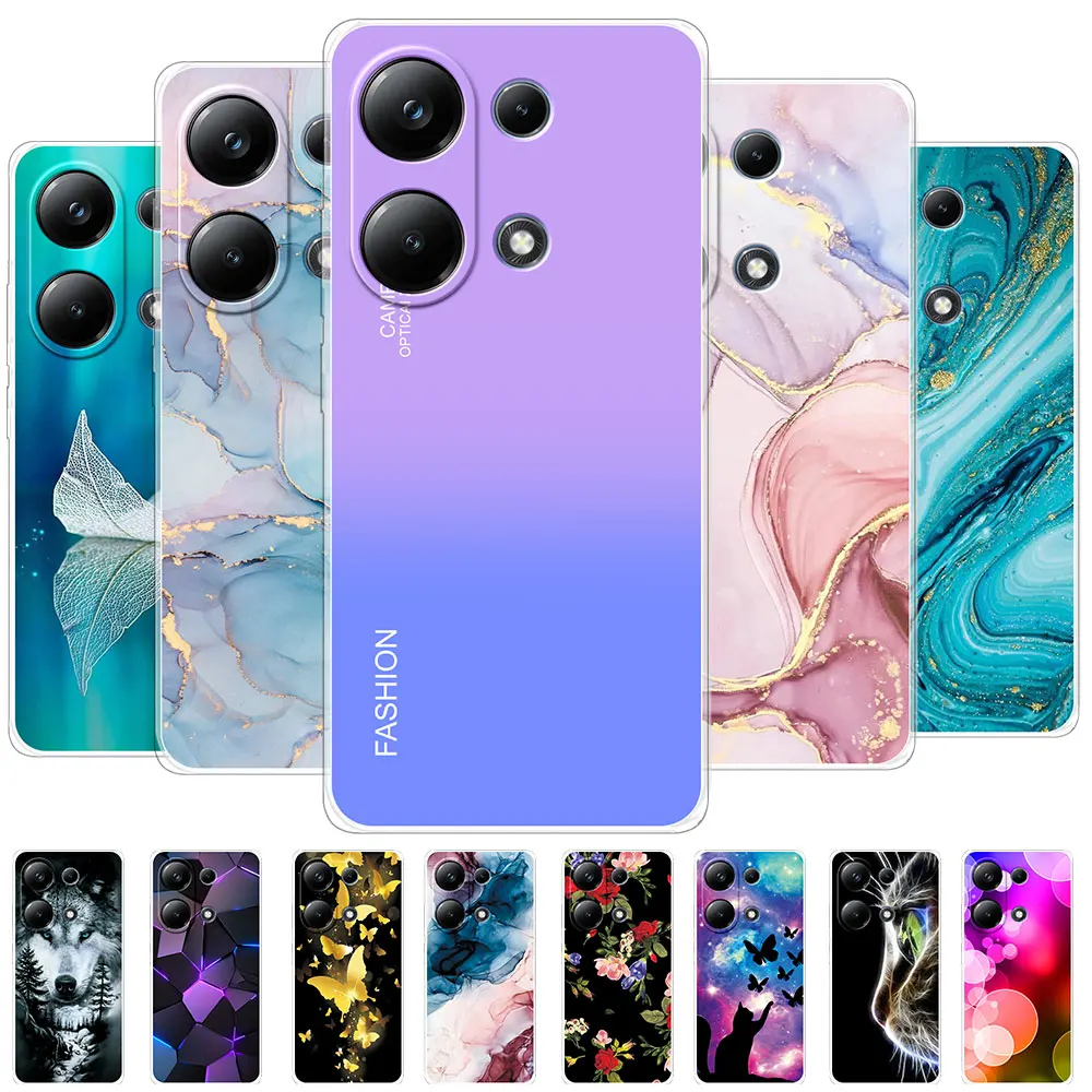 For Redmi Note 13 Pro Cases Cover For Redmi Note 13 Clear Protect Soft Silicone Phone Case Funda or Redmi Note 13 Pro Plus Coque