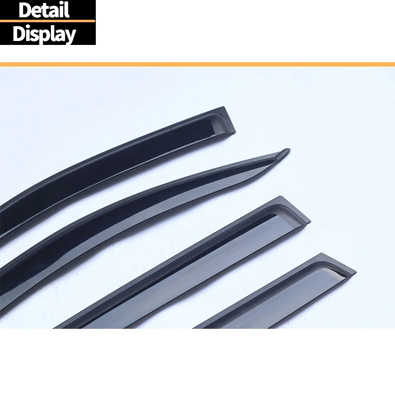 For Corolla Travel Edition Fielder 2007-2012 Rain Barrier Window Eyebrow Exterior Retrofit Wind & Rain Deflectors No-Drill Desig
