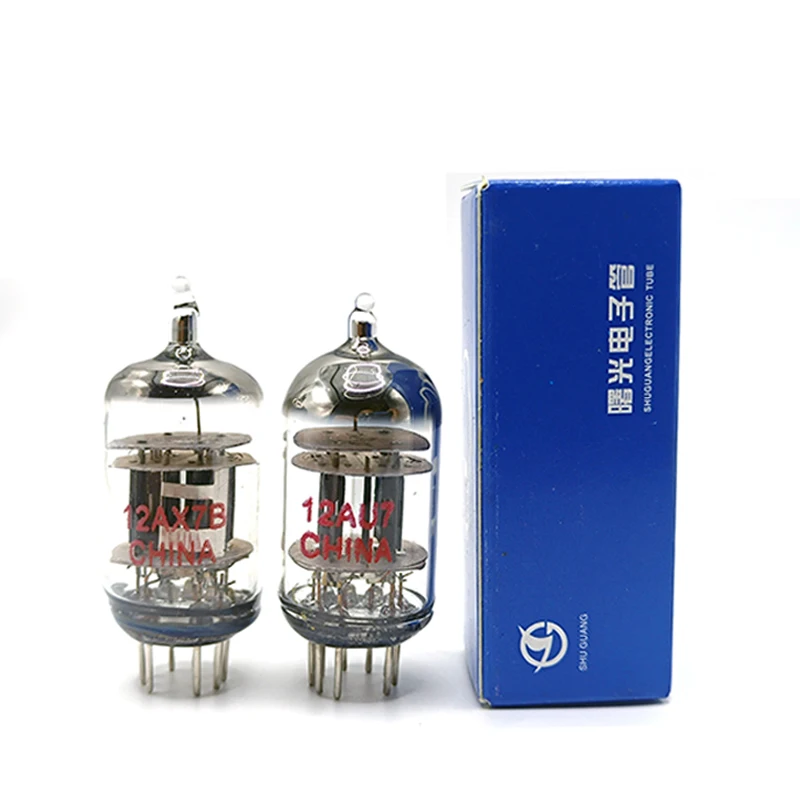 12AX7B 12AU7 Shuguang Vacuum Tube Replaces ECC83 ECC82 6N4 for Vacuum Tube Preamplifier HIFI Preamplifier Diy Amplifier Audio