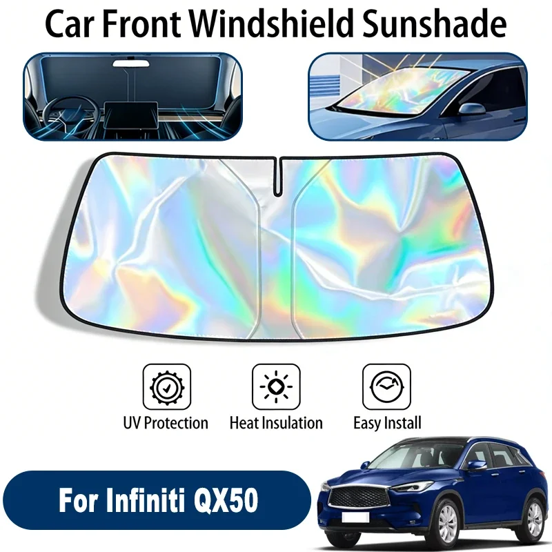 

Car Windshield Sun Shade UV Reflective Sun Visor Protection Cover For Infiniti QX50 J55 2017-2026