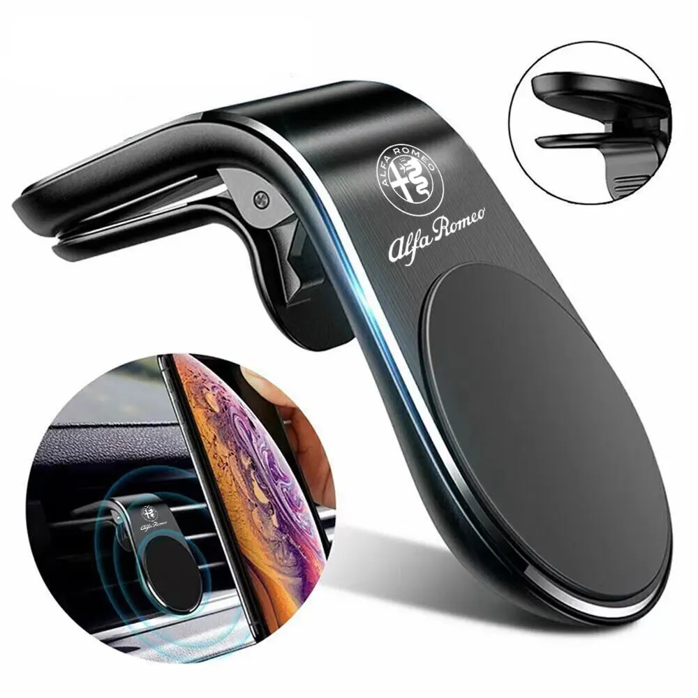 Autotelefoonhouder voor Alfa Romeo Stelvio Mito Giulietta 156 159 147, 360° Rotatiecliphouder, Sterkste Magneten En Superstabiele Telefoonhouder,C/Upgrade Black Autotelefoonhouder voor Alfa Romeo Stelvio Mito Giulietta 156 159 147, 360° Rotatiecliphouder, Sterkste Magneten En Superstabiele Telefoonhouder,C/Upgrade Black