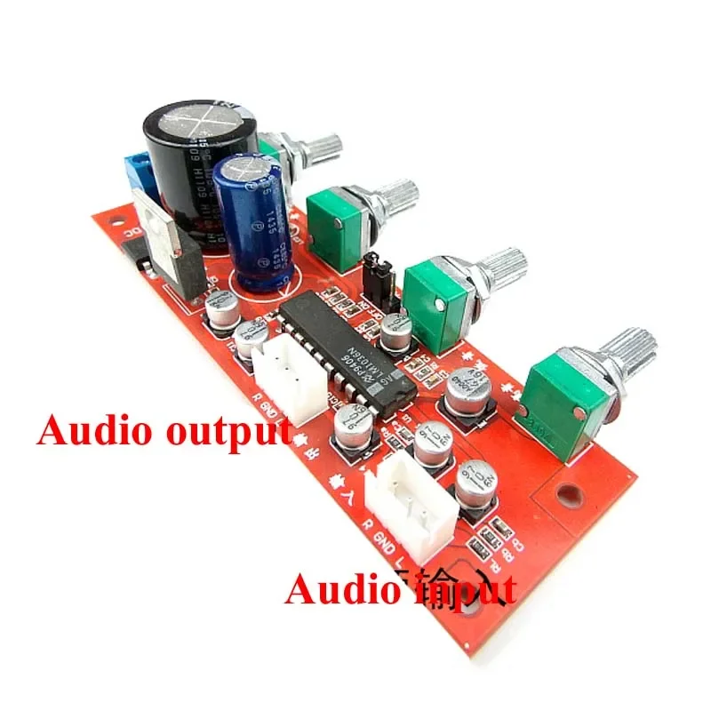 DLHiFi LM1036 Preamp Amplificador, Audio Tone Preamplifier Board, NE5532 Potenciômetro, Separar com Cabo