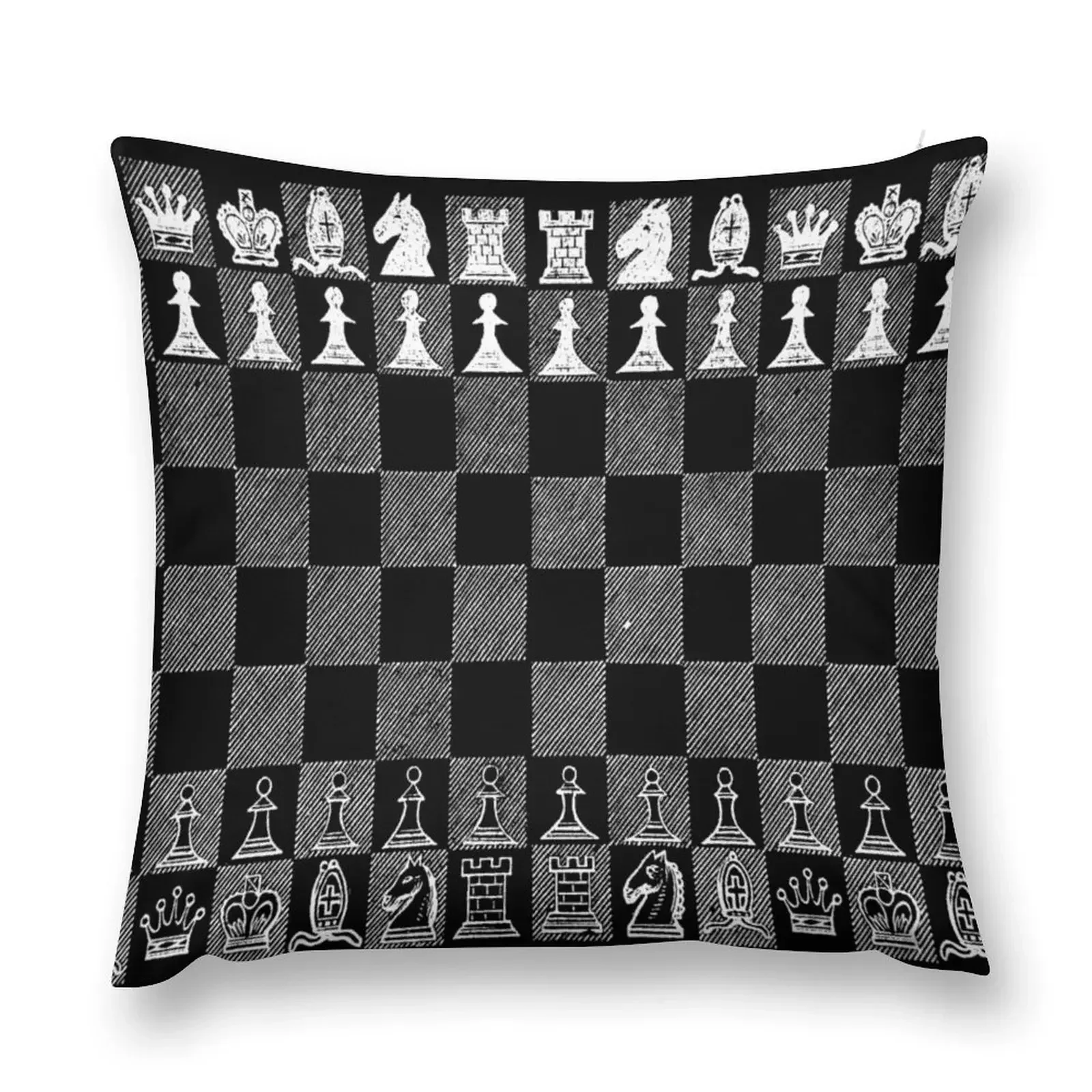 Chess Fan, Chess Player, Grand Master of Chess - White Throw Pillow Christmas Covers For Cushions Luxury Cushion Cover pillow