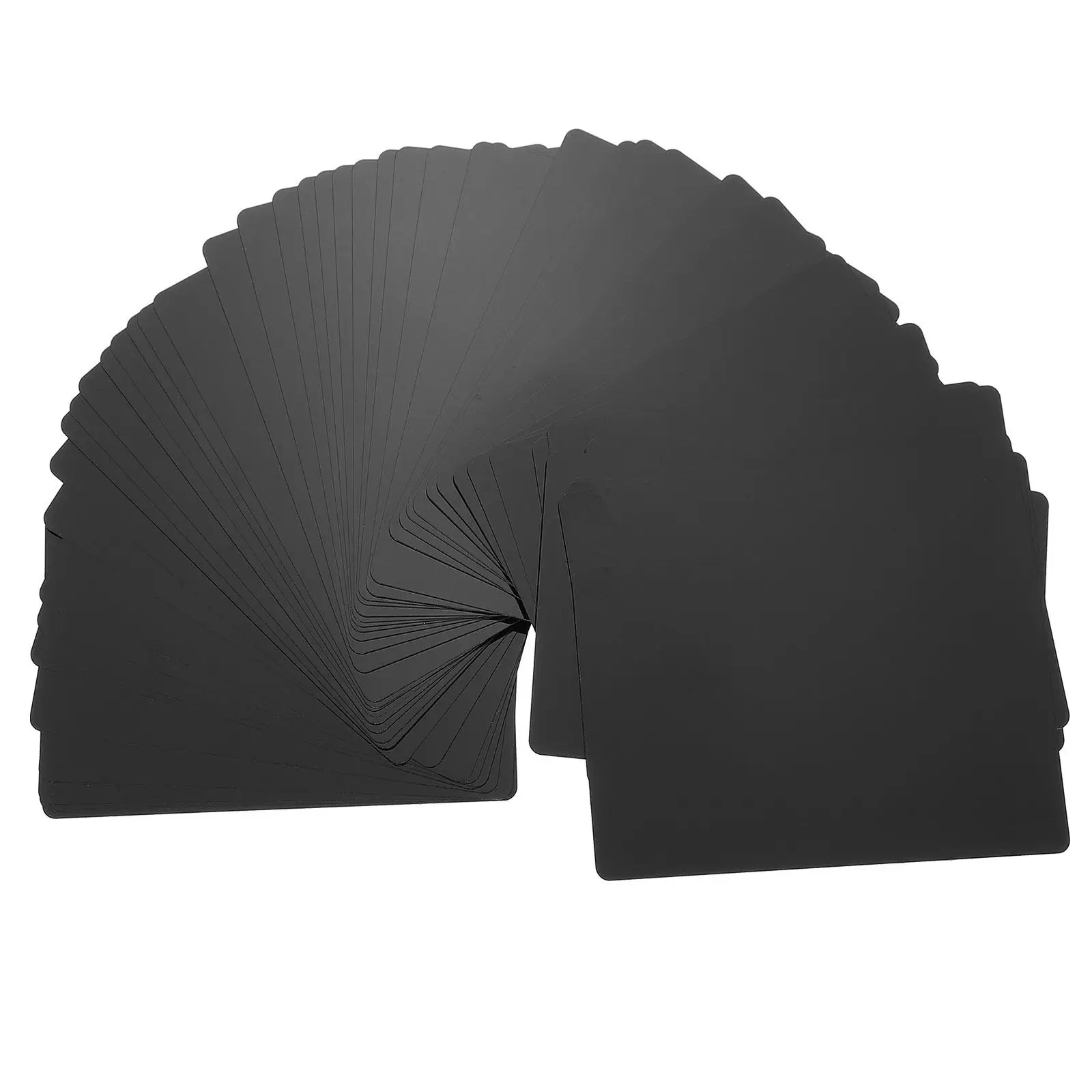 

50Pcs Metal Business Cards Aluminium Alloy Smooth Flat Exquisite Workmanship Engraving Machine Heat Transfer Printing