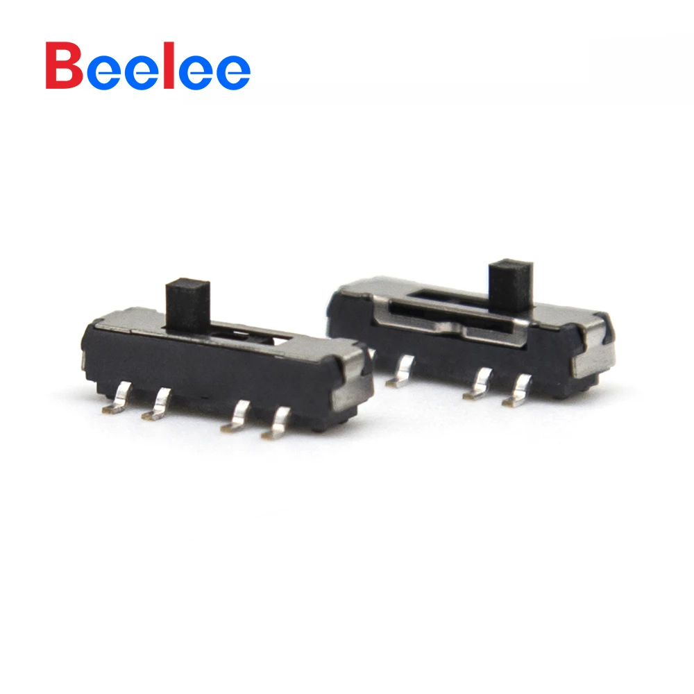 50 STKS 12 V Tuimelschakelaar BL-BD-SS06D-A-230G2 Smd Horizontale Schuifschakelaar 8 Pin Microschakelaar
