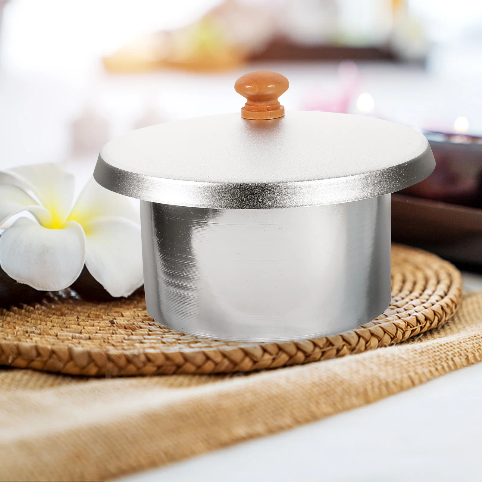 

Inner Pot Lid Set Iron High Temperature Resistant Nonstick Wax Melting Container Reliable Dual Heater Accessory Hair Removal