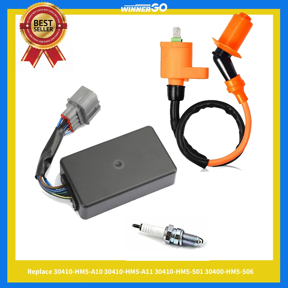 

Ignition Coil CDI Box Spark Plug Compatible with Honda FourTrax 300 TRX300 2x4 1998-2000 Motorcycle Accessories ATV Fitting