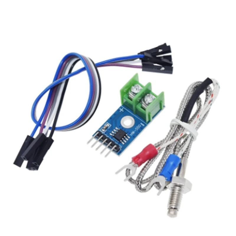 3 conjuntos de módulo dc 5v max6675 + sensor de temperatura termopar tipo k m6 para arduino raspberry pi