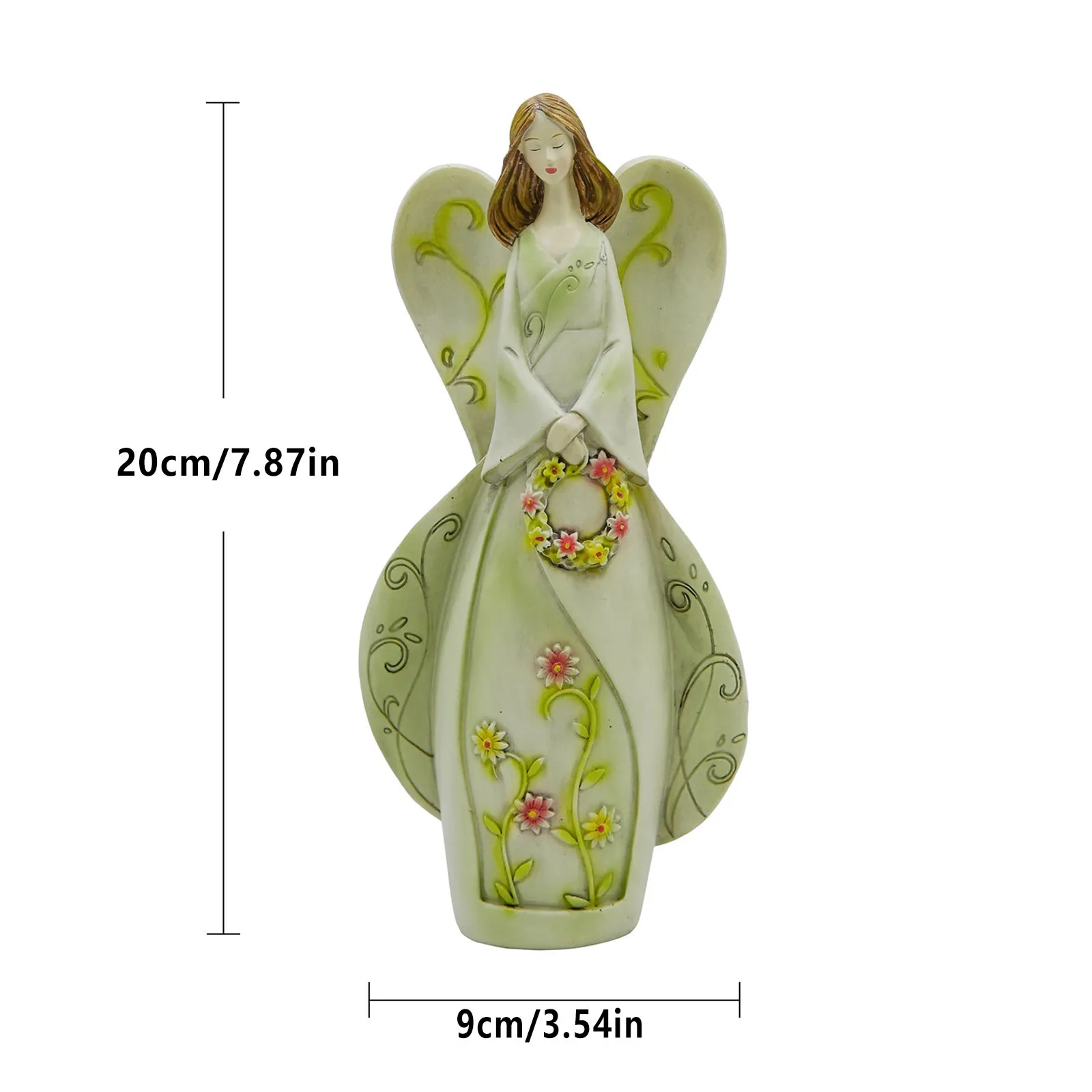 Garden Ornament Resin Fairy Statue Home Desktop Decoration Outdoor Countyard Resin Flower Sculptures Party Supplies