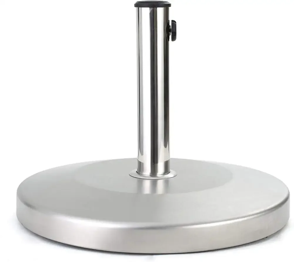 2026 25/28/35/50 Kgs Heavy Umbrella Base Stainless Steel Umbrella Base With Concreted Filledpromote sales