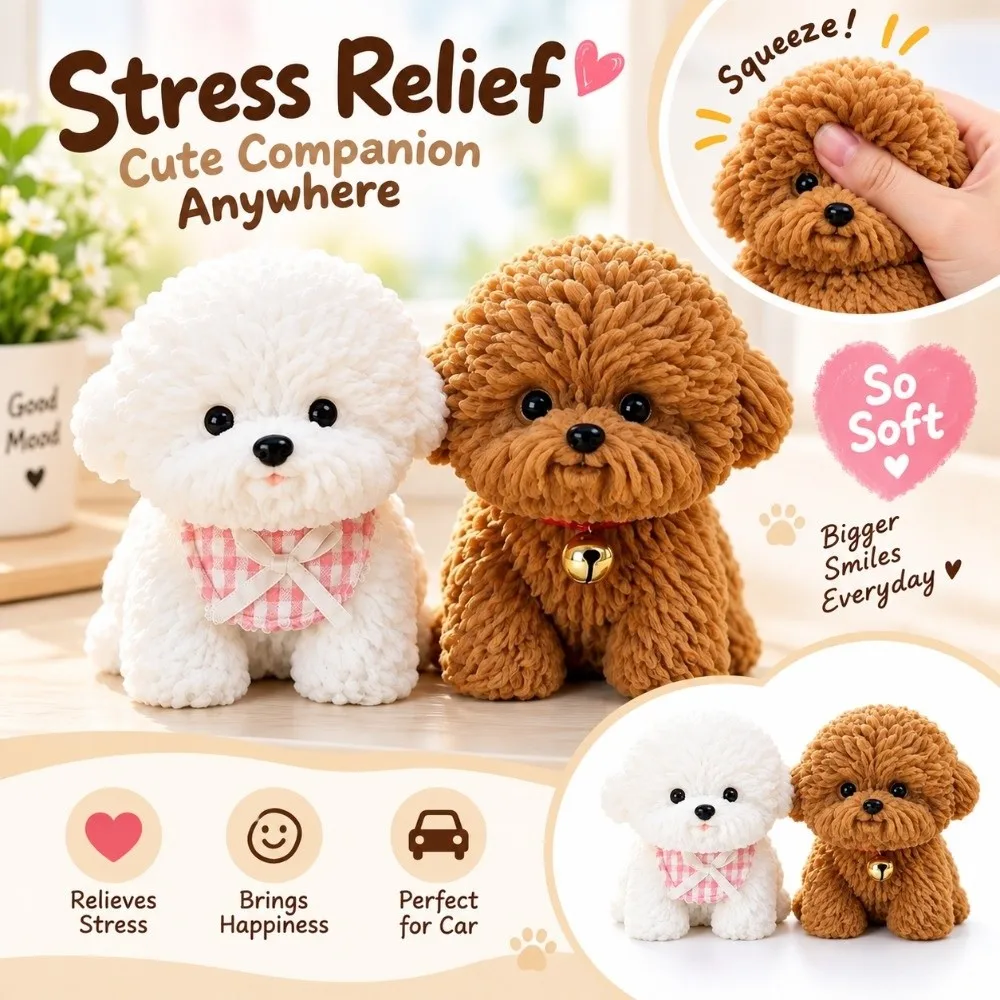 Slow Rebound Foam Fidget Soft Hand Feel Skin Friendly Fidget Ornament Squeezable Stress Relief Car Dashboard Center Console