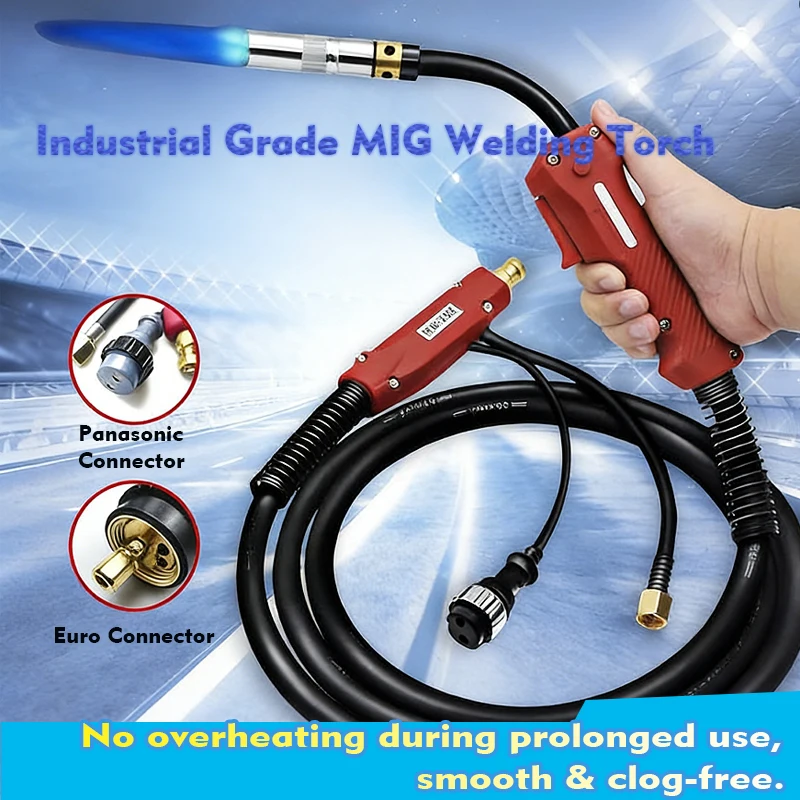 200A/350A/500A MIG/MAG Welding Torch, CO2 Gas Welding Torch Accessories, Suitable for MIG/MAG Welders, 3m/5m