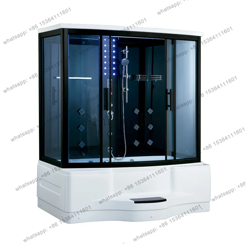 Home bathroom music function glass luxury steam shower cabin sauna