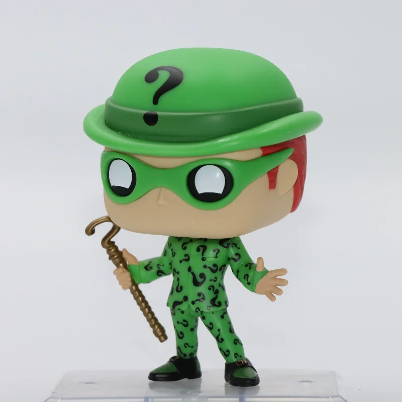 Original Funko POP Heroes Series Batman Forever Anime Figure The Riddler #340 Action Figure Doll Model Toy Gift for Kids