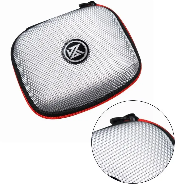 Square Earphone Storage Box Convenient Earbuds Case Protective Cover Shells Skin with Zipper Design Bag