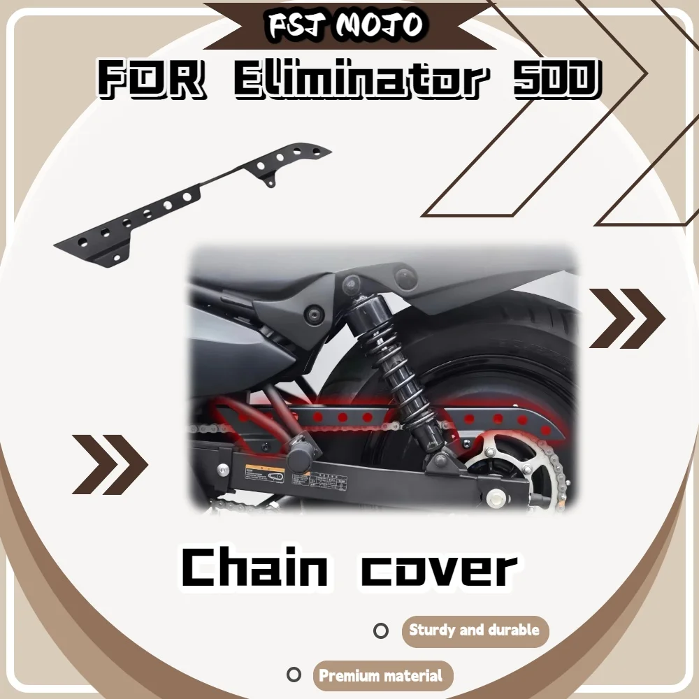 For Eliminator 500 Modified Hollow Stainless Chain Shield Anti-Scratch Shell Prevent Chain Hit Swing Arm Parts