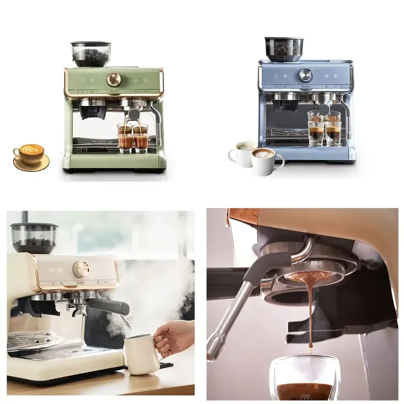 High Performance 15 bar Coffee Machine with Milk Frother Espresso Coffee Maker Grind and Brew Coffee Machine