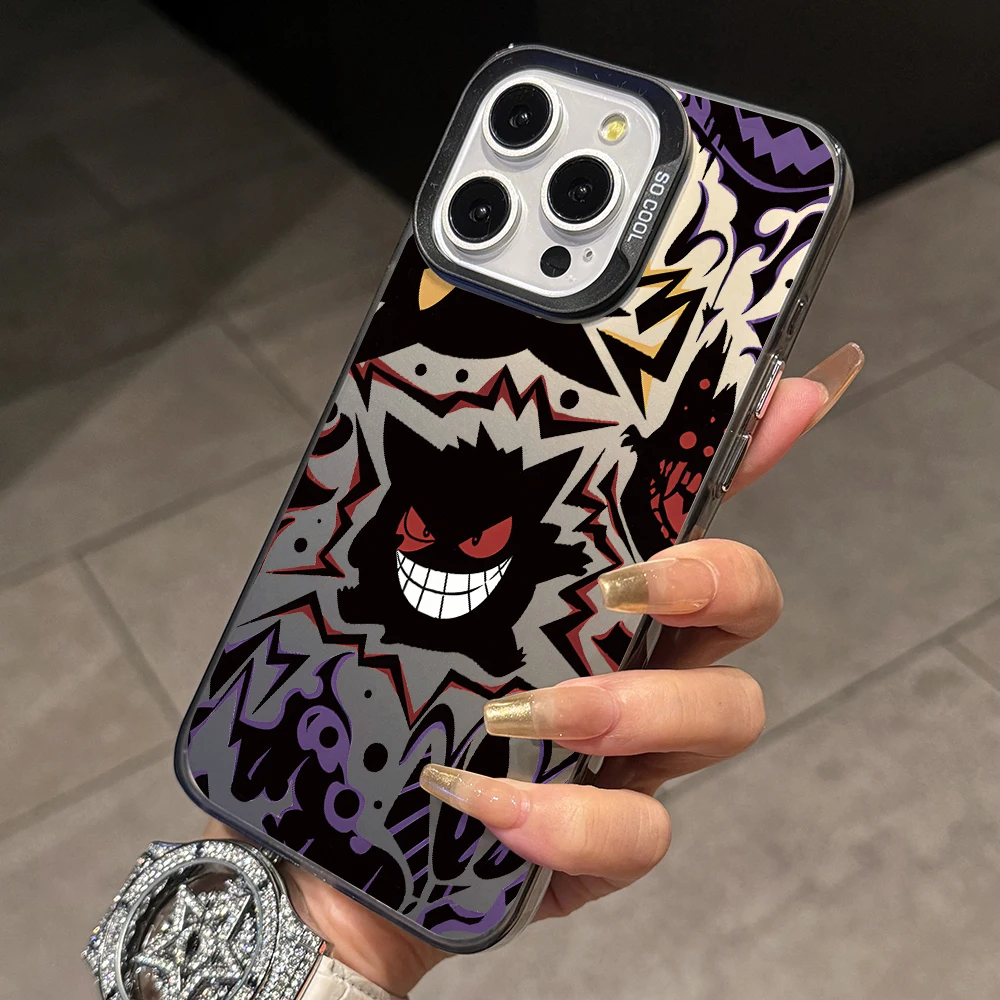 New Wicked Gengars Phone Case for Oppo Reno12 Reno11 Reno10 Reno6 Reno5 Reno4 F Lite Reno 11 10 6 5K 4 5G Silver Matte Hard Capa