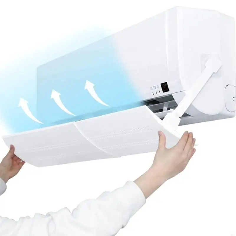 J1HF Adjustable AirflowsDeflector Panel Wall Mounted Aircon Draft Shield OutletBaffle