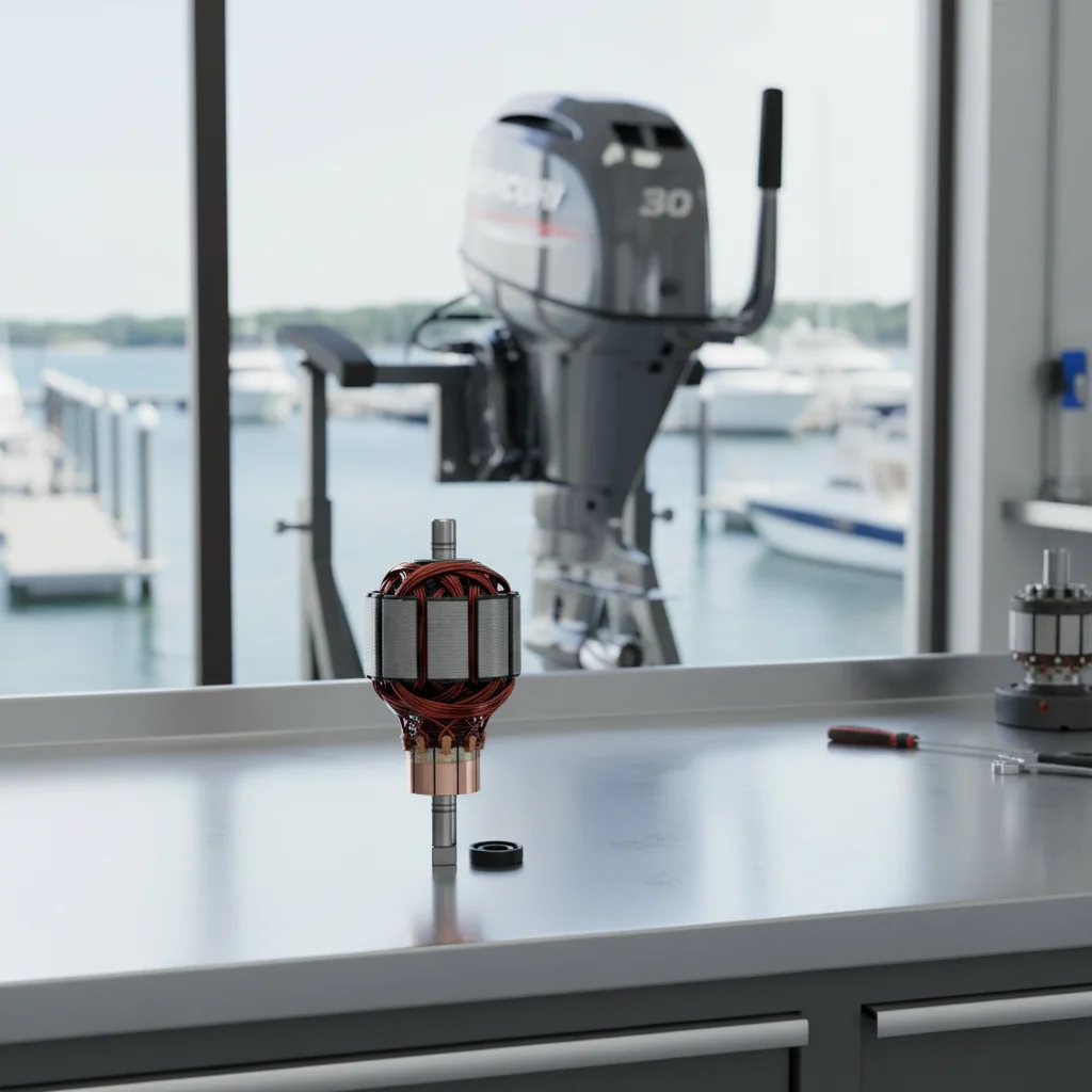 

64E-43805 Якорь в сборе для двигателя Yamaha E115A 150A 200A F100B (мотор наклона и подъема) 64E-43805-00, запчасть для лодочного двигателя