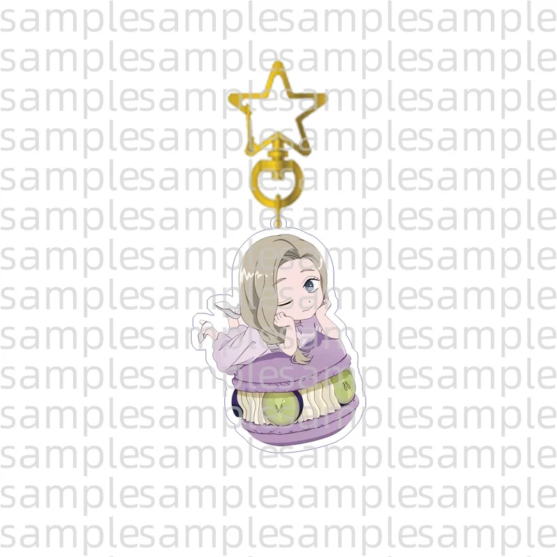 Anime You and I Are Polar Opposites Suzuki Miyu Macaroon Theme Q-Style Acrylic Pendant Keychains Bag Decorations