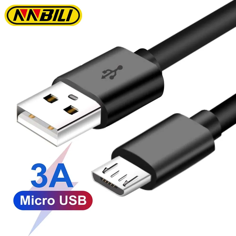 Micro USB Cable 3A Fast Charging Micro Data Cord For Samsung S6 S7 Redmi 7 8 9A Note 4 5 6 For Headhpone Earphone Mouse Line