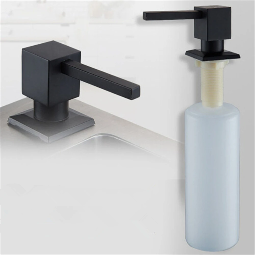 Kitchen Basin Liquid Soap Dispenser Kit Sink Soap Dispenser Pump Head with Extension Tube Press Detergent Bathroom Accessories