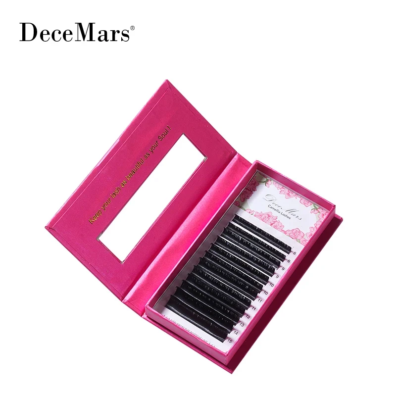 DeceMars 1'S Blossom Camellia Lashes พัดลมต่อขนตาออกดอกอัตโนมัติ