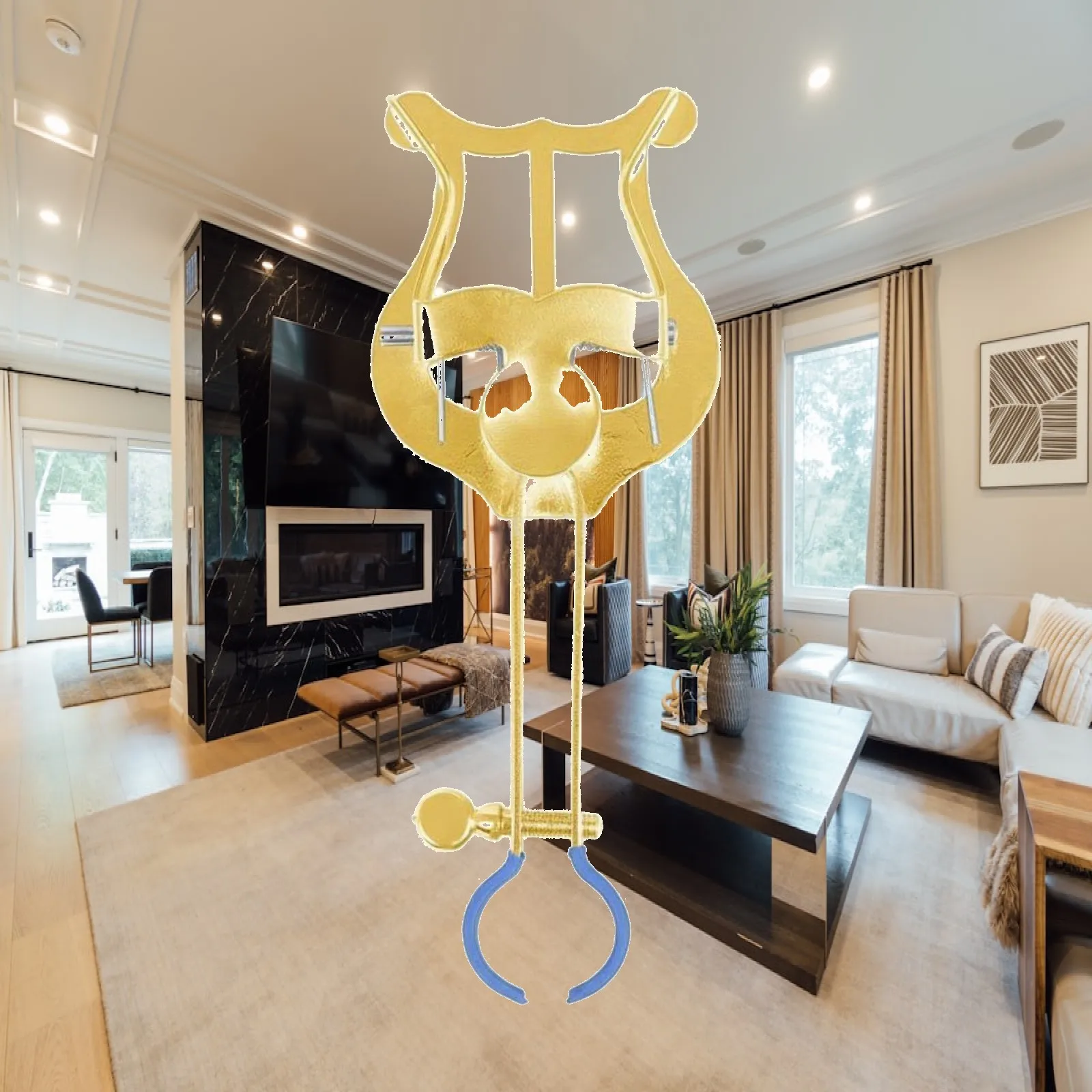 Trumpet Marching Lyre Portable Trumpet Lyre Clip Adjustable Clamp Marching Band Music Holder for Processions, Performances