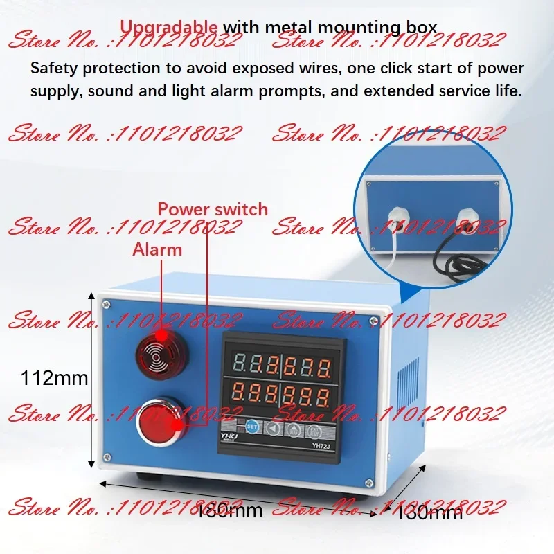 Electronic digital display intelligent meter counter Roller type code meter High precision length counter JK76 reversible auto