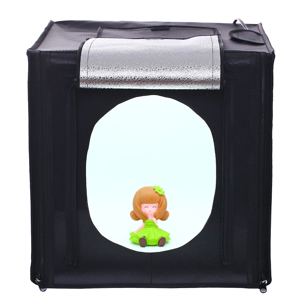 30*30cm LED Photo Studio Softbox Shooting Light Tent Soft Box + Portable Bag + AC Adapter for Jewelry Toys Shoting send tripod