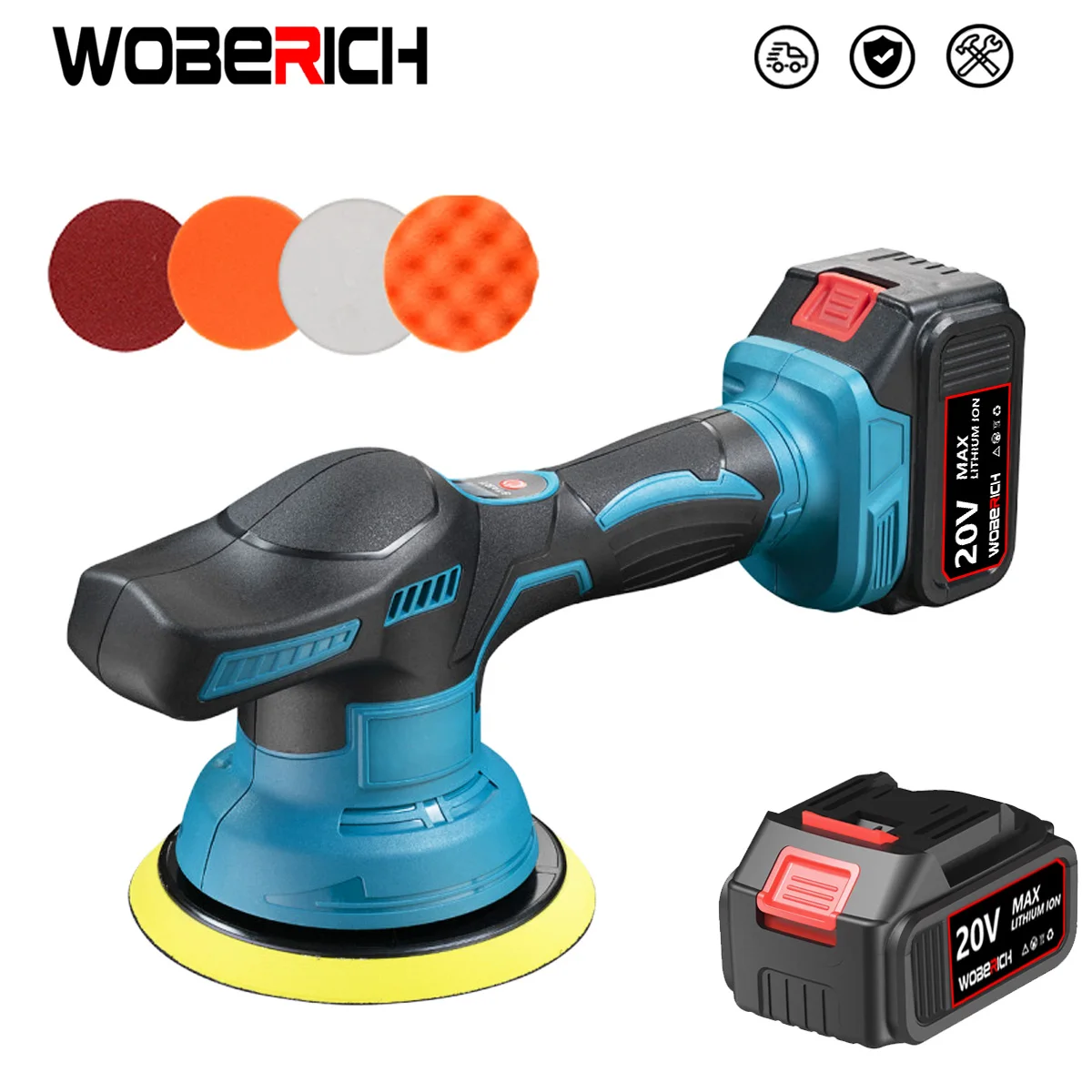 

Cordless Car Polisher Electric Polisher 8 Gear Wireless Automobile Car Polishing Sealing Glaze Machine For Makita 18v Battery